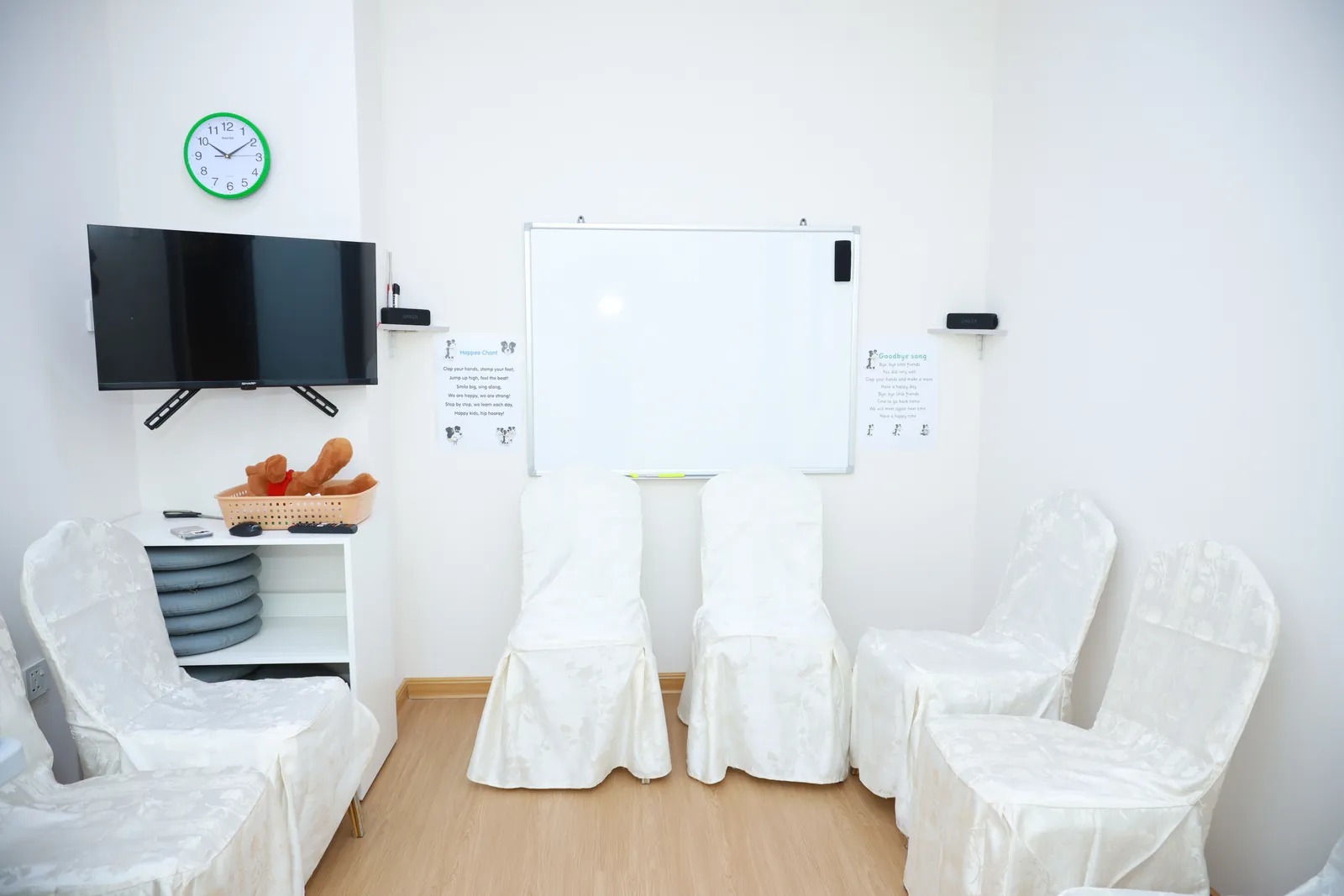 A Happee classroom set up for a lesson